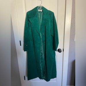 Vintage Count Romi ultrasuede all weather trench coat